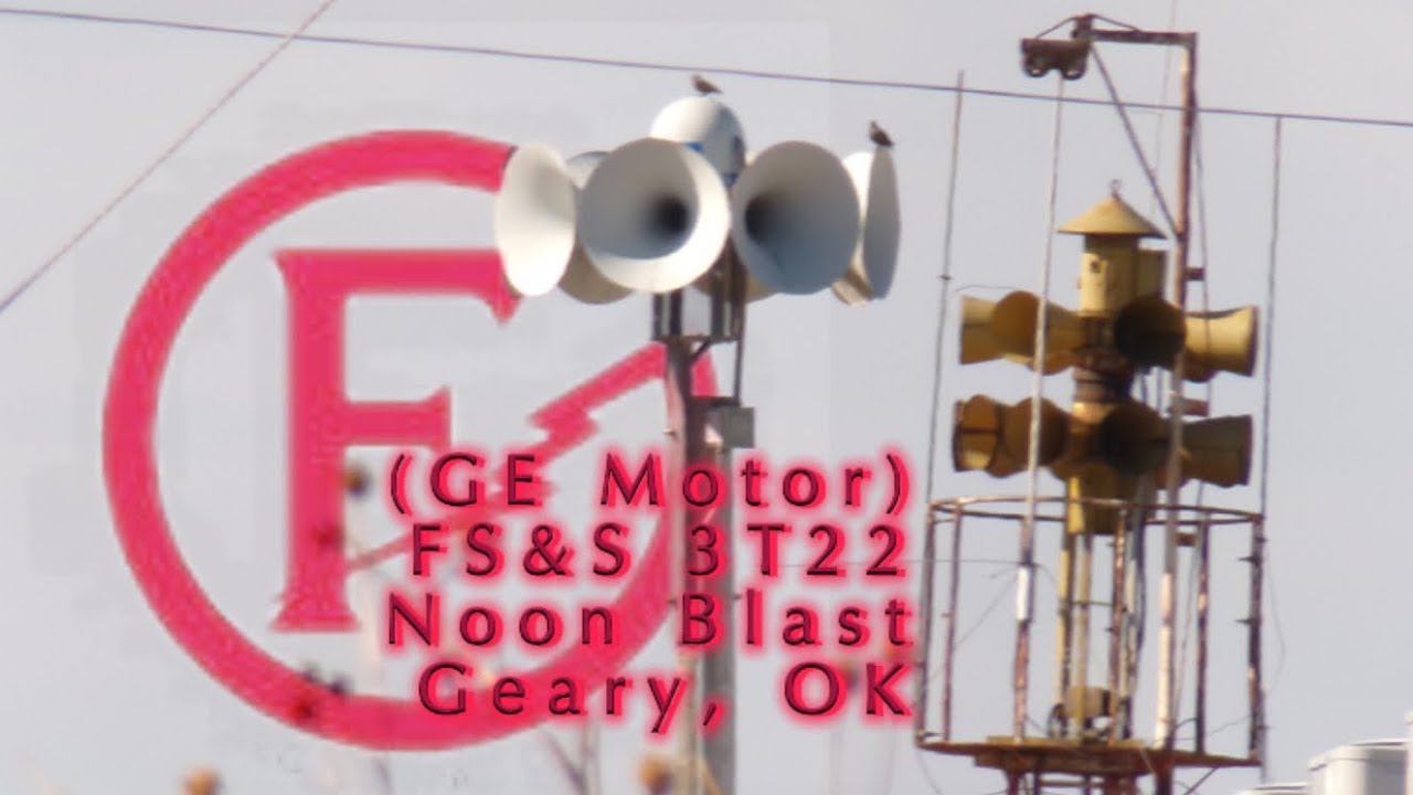 (Northwestern Motor) FS&S 3T22 Noon Blast | Geary, OK Siren Test | 11/23/25
