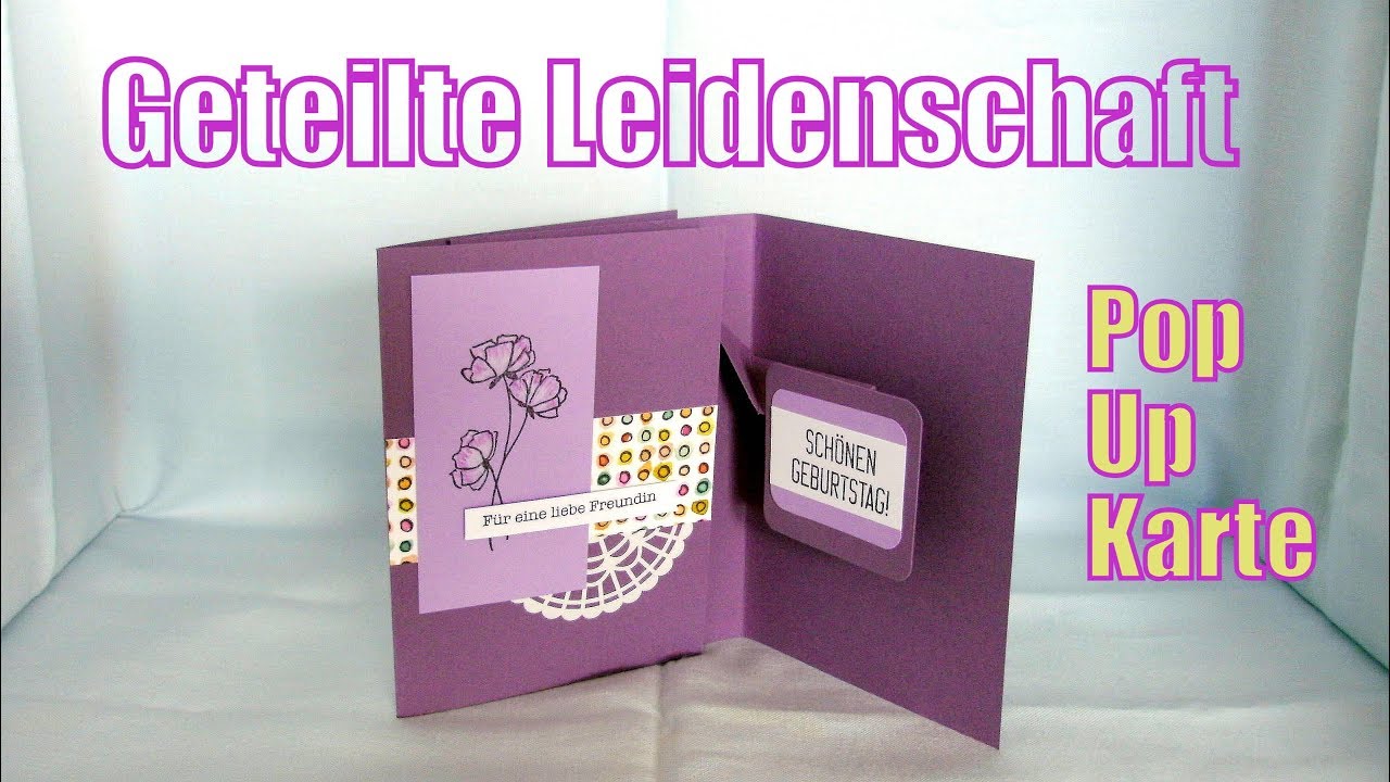 Geteilte Leidenschaft Pop Up Karte