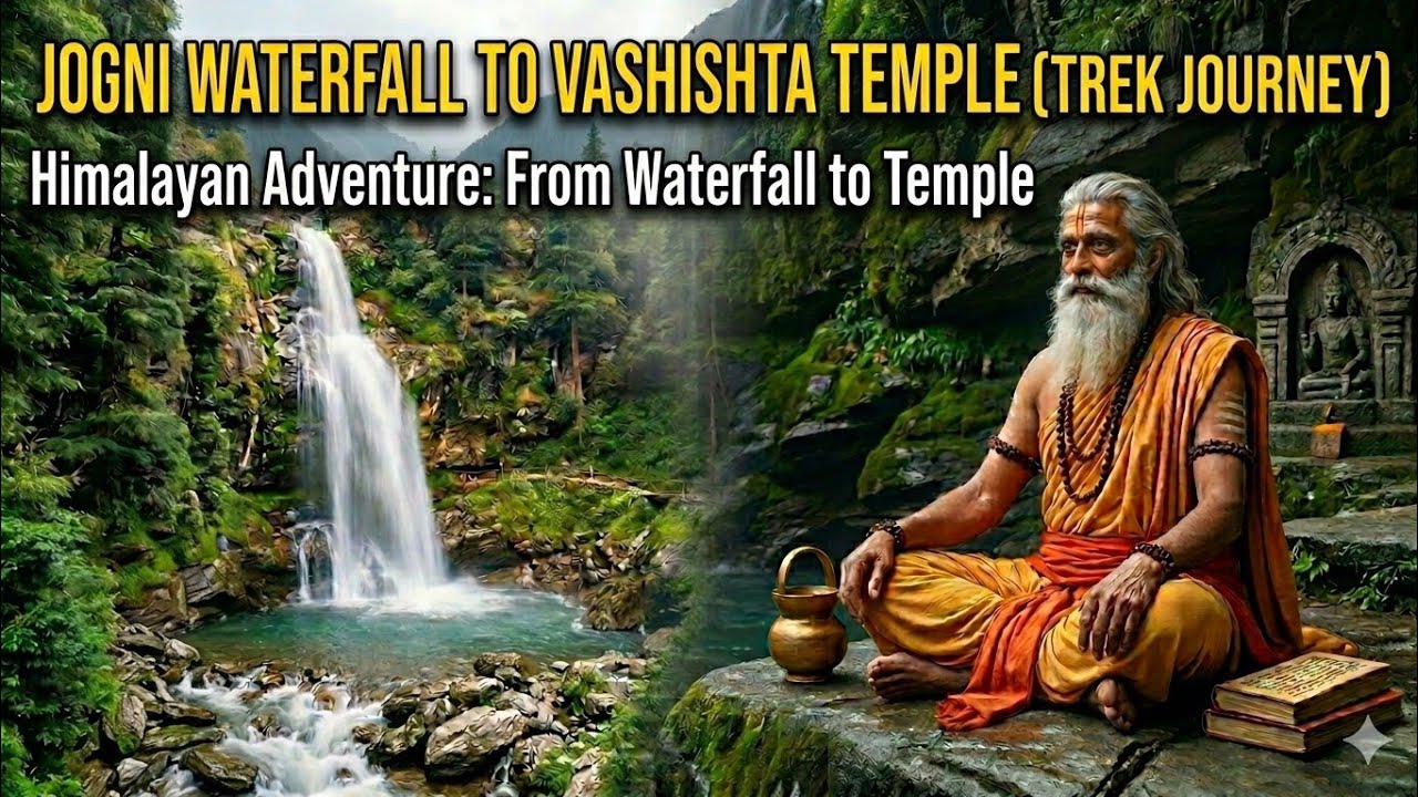 Jogni Waterfall to Vashisht Temple Manali 🏔️ | Trekking Journey.