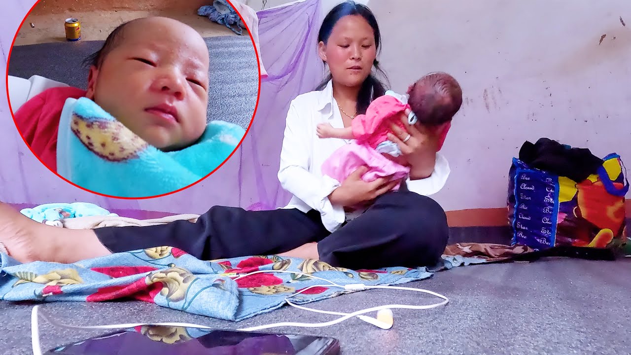 Rita with new born baby || Rita's brother's son new born son || life in rural Nepal