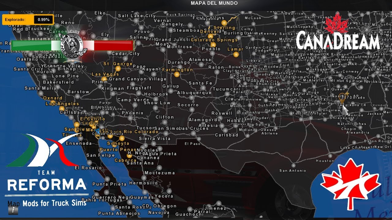 instalar combo de mapas ATS 1.39. c2c promodscanada canadadream mexico reforma colorado meximap