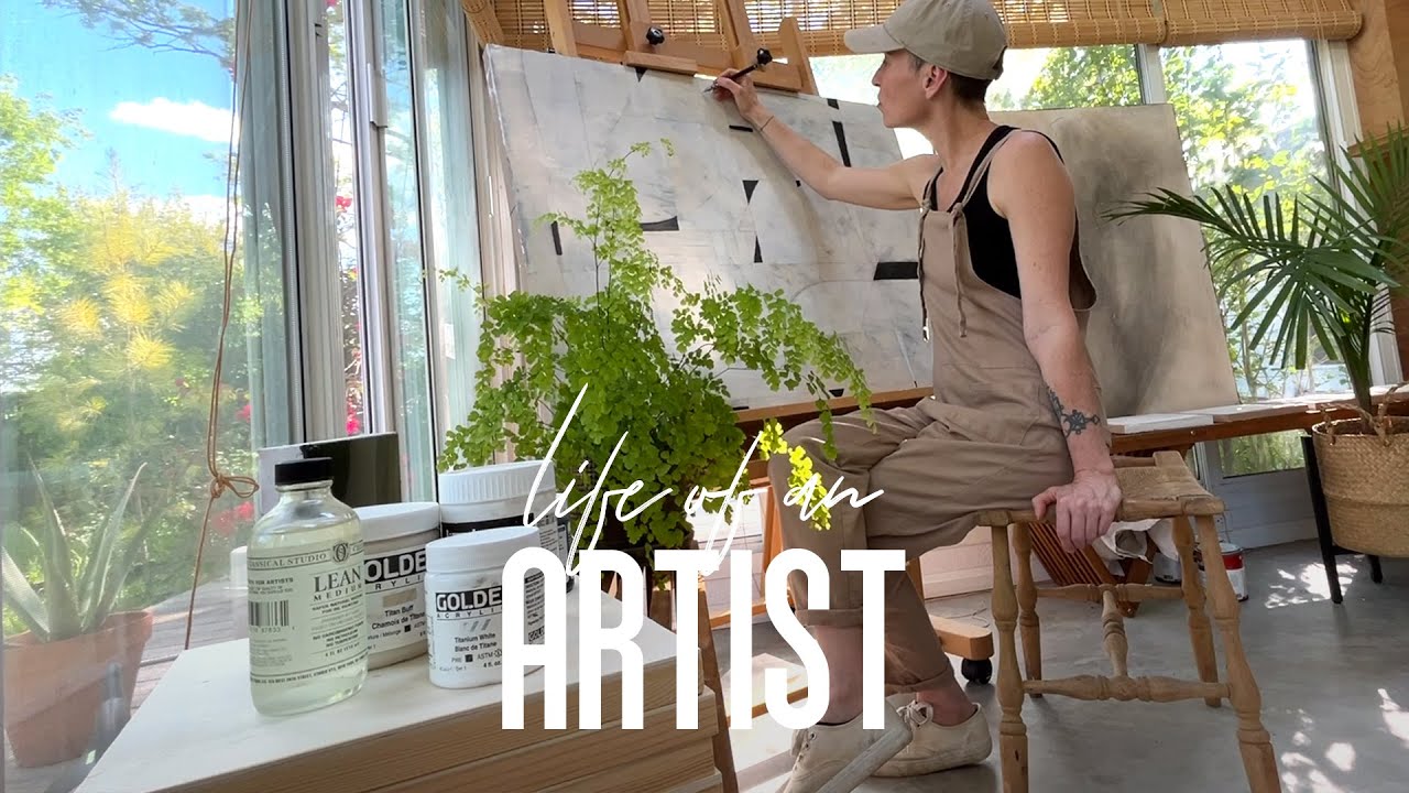A Studio Day Full of Abstracts and Flow | Life of an Artist
