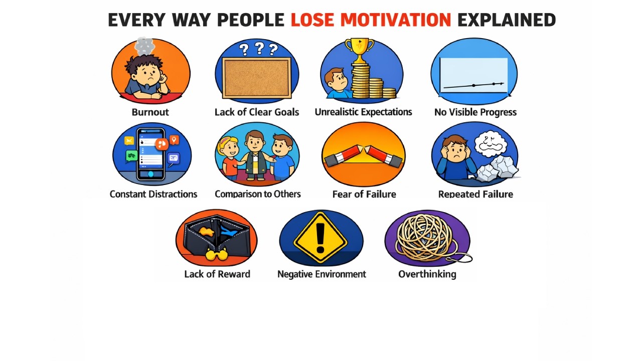 Every Way People Lost Motivation Explained In 3 Minutes