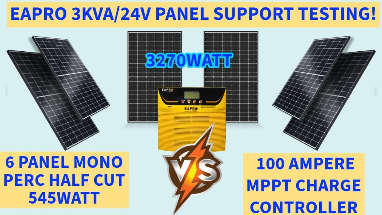 EAPRO 3KVA 24V MPPT PE KITNE PANEL SUPPORT KAREGA 3200 MODEL | NAVITAS x EAPRO SOLAR | JAIPUR