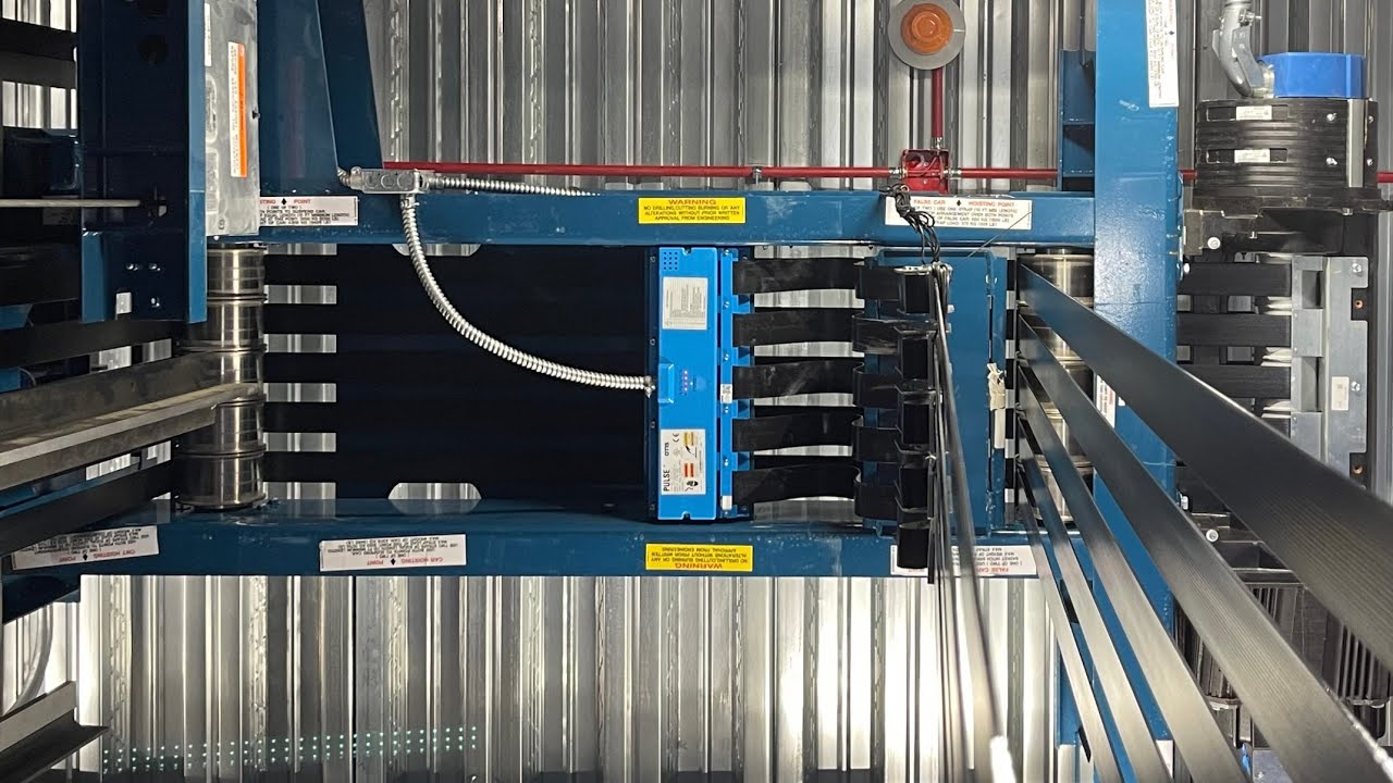 B-Day Ep. 1: Detailed View of Otis Gen3 MRL Traction Elevator! Control Room & Camera Ride on Cartop.