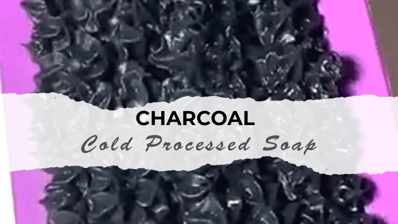 How to make Charcoal Soap | For Oily Skin | Soap Piping