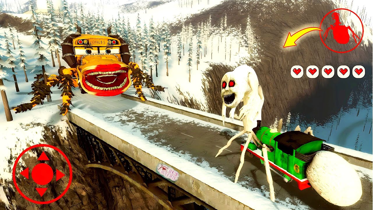 New Thomas Eater School Monster Vs Bus Eater Family Vs McQueen Vs Cursed Thomas and Friends in Gmod