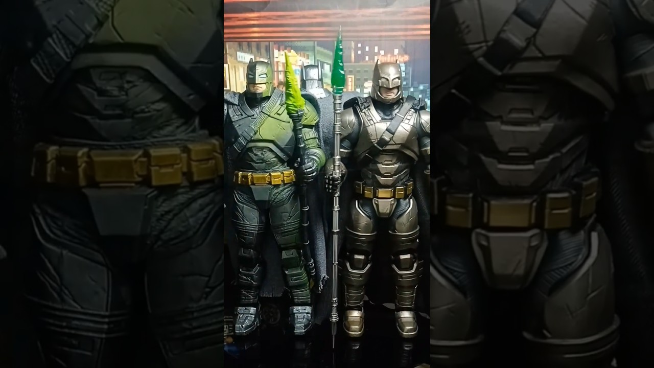 Mcfarlane Toys Fondjoy Comparison Batman Armor Suit Batman vs Superman Dawn of Justice