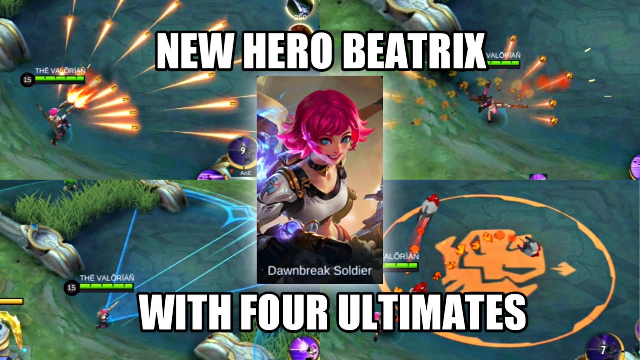 MOBILE LEGENDS NEW HERO BEATRIX | MOBILE LEGENDS NEW HERO WITH FOUR WEAPONS