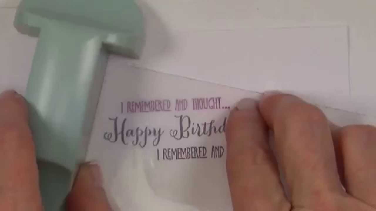 Stampin' Up! Stamp-a-ma-jig Tutorial