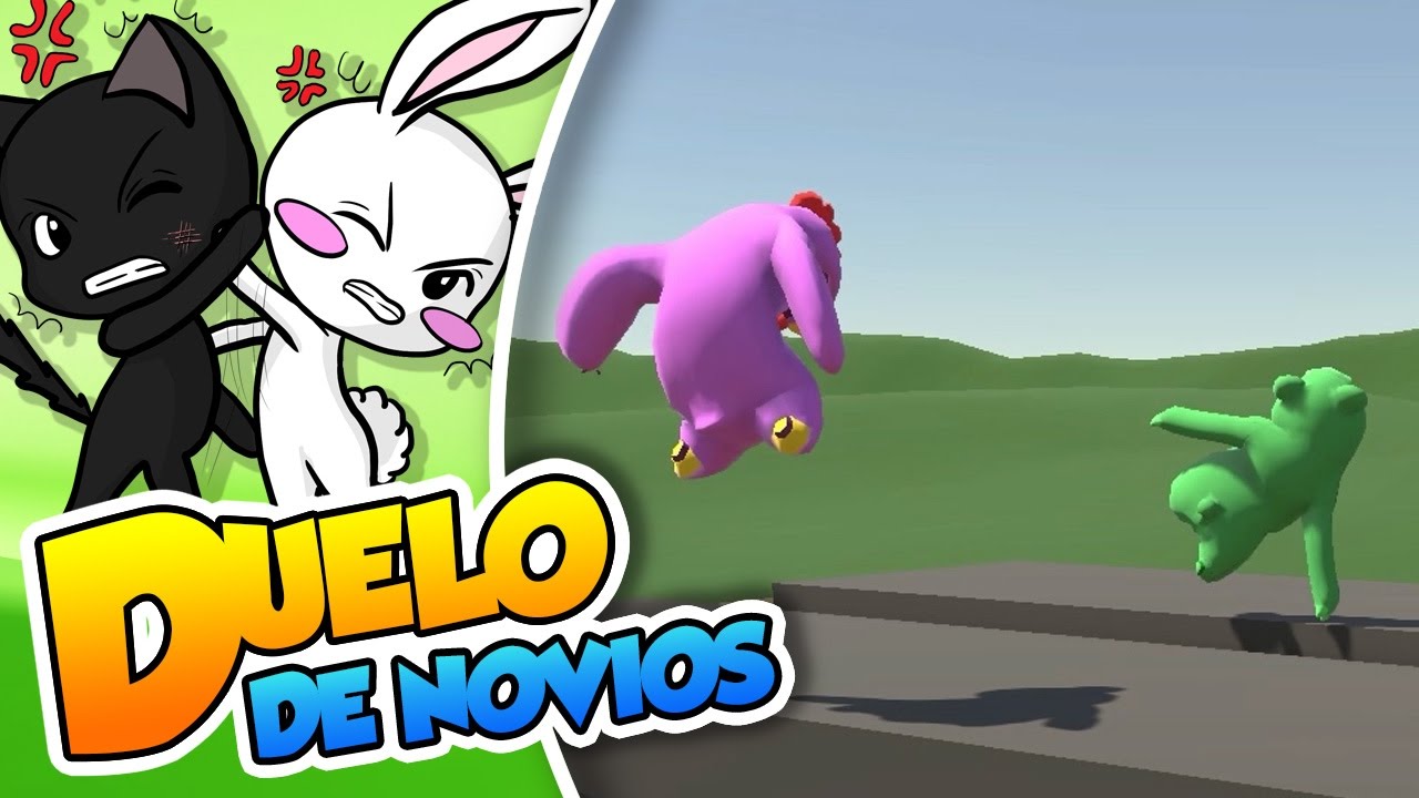 ¡Combate epico en la autopista! |#38| Duelo de novios (Gang Beasts)