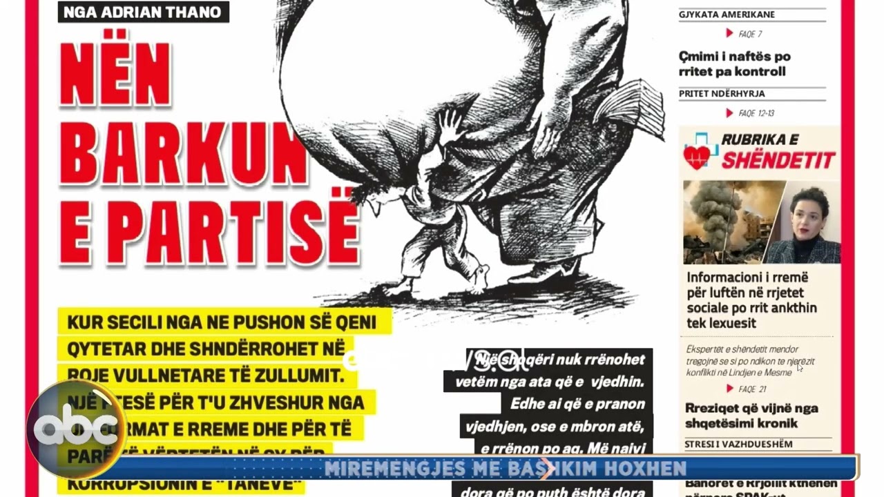 11 Mars 2026, “Shtypi i ditës” – Mirëmëngjes me Bashkim Hoxhën