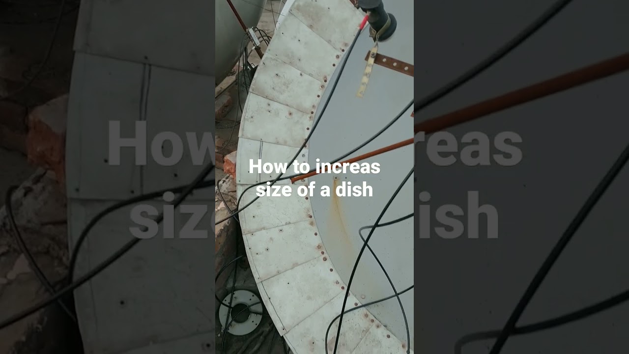 How to increase size of dish