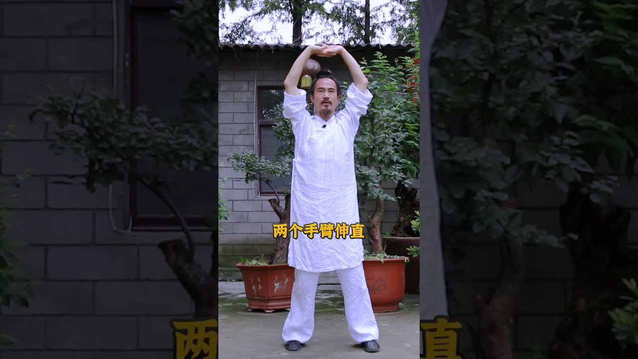 Wudang Health Qigong BaDuanJin Section 1 by Master Yuan