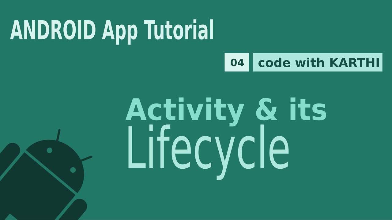 What is Android Activity and its lifecycle #android