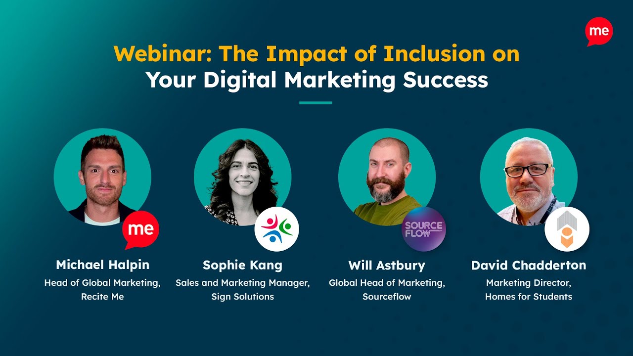 Impact of Inclusion on Your Digital Marketing Success Webinar