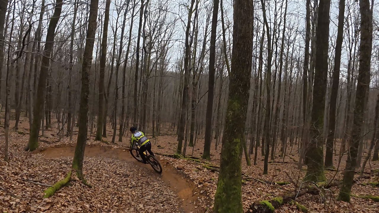 Winter Mountain Bike Cycling Video for Indoor Cycle Training 45 Minute 4K