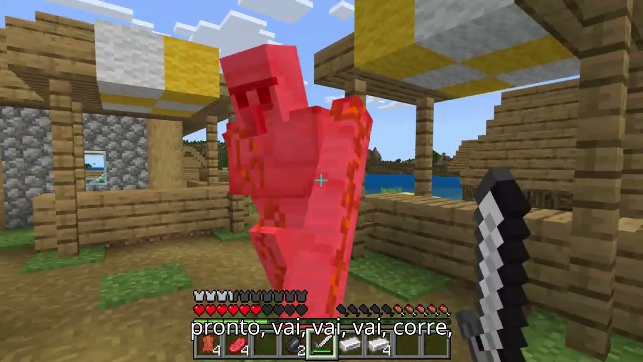 meu primeiro dia na sobrevivência do Minecraft