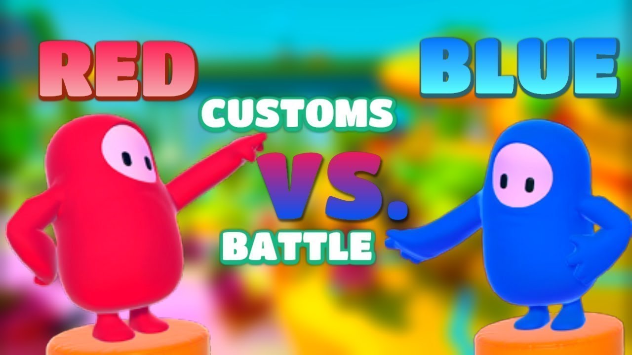 FALL GUYS Customs live🔴RED vs BLUE 🔵 COLOUR BATTLE #fallguys #fallguyslive #shortslive #shorts