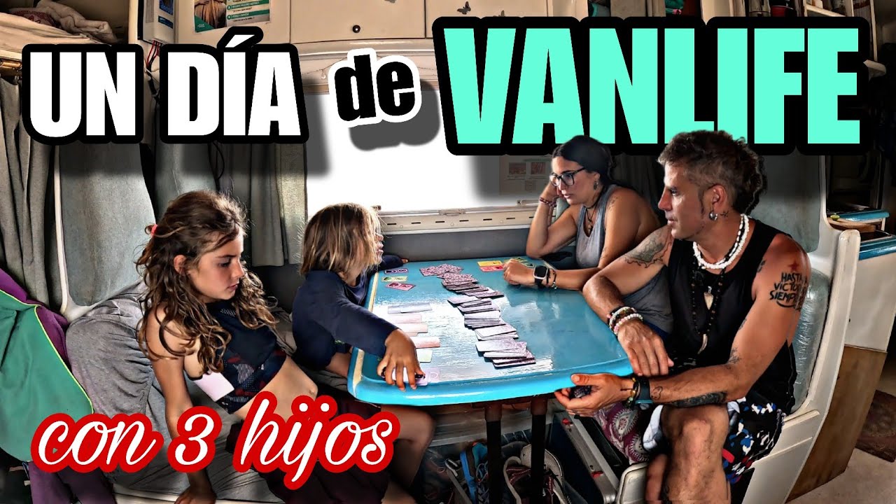 214. UN DIA DE VANLIFE, Trabajo, estudios, organización ¿COMO LO HACEMOS? FAMILIA VIAJERA en camper