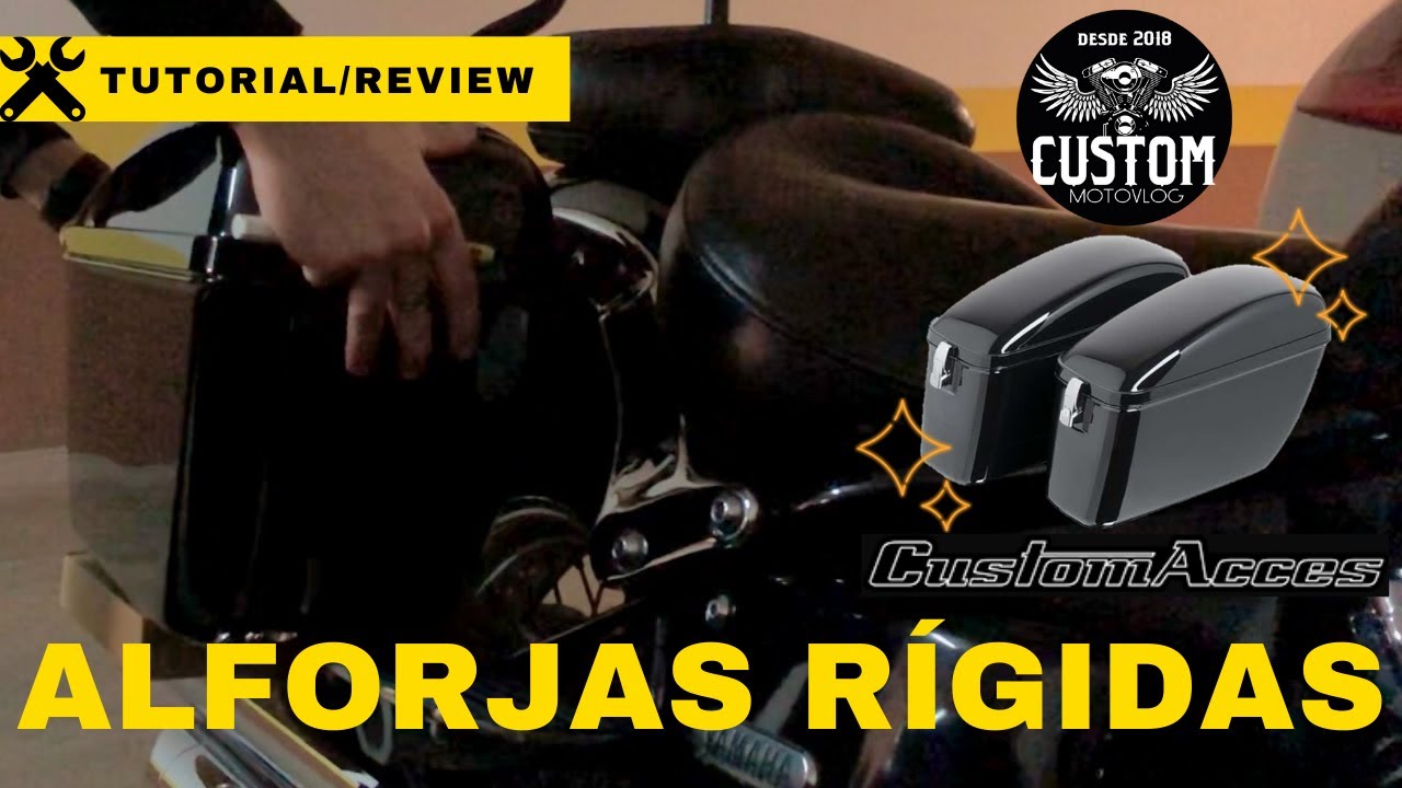 Cómo instalar alforjas/maletas rígidas en una MOTO CUSTOM: ¡Tutorial para hacer en casa!