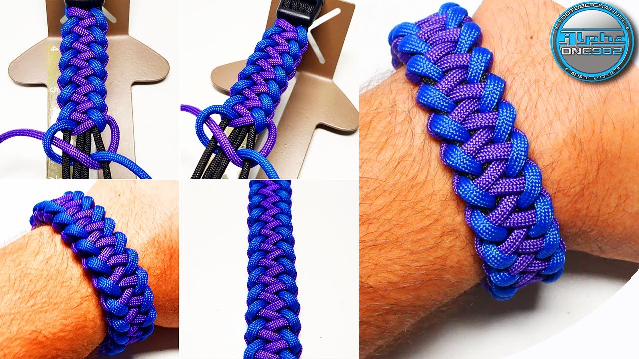 How to make Awesome Paracord Bracelet Fast Elegant Easy World of Paracord Tutorial's DIY