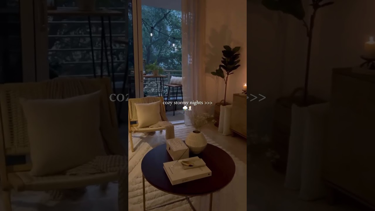 Cozy rainy nights at home
