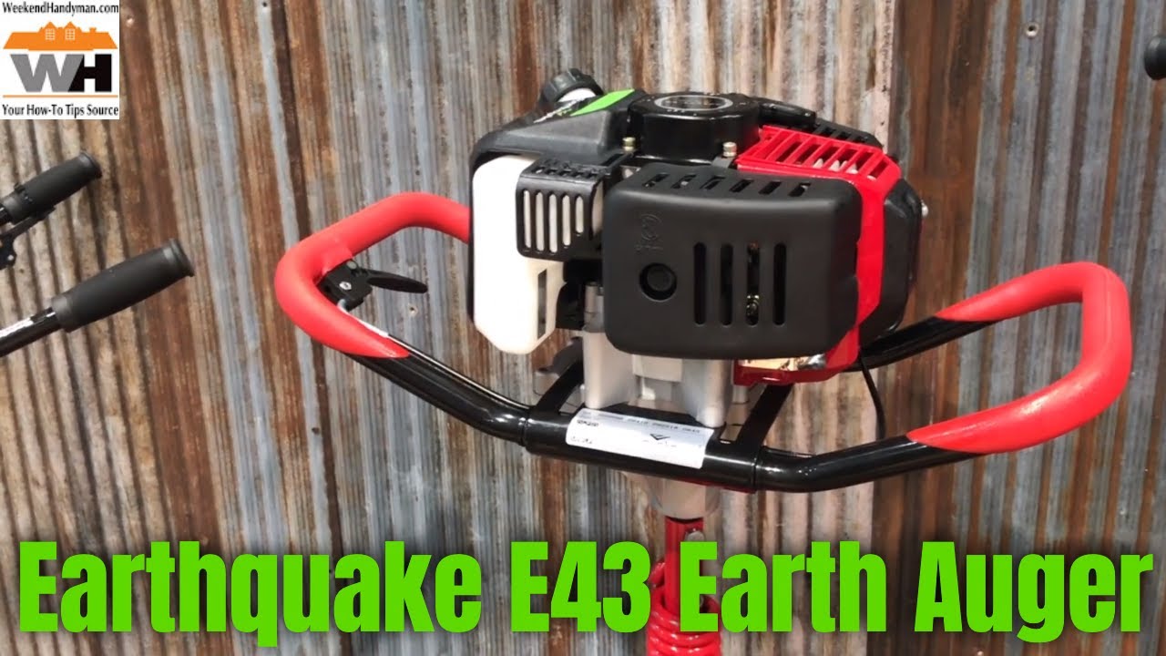 #EarthQuake E43&trade; 1-Man Earth Auger with 8 or 10 Inch Auger Bit | Weekend Handyman