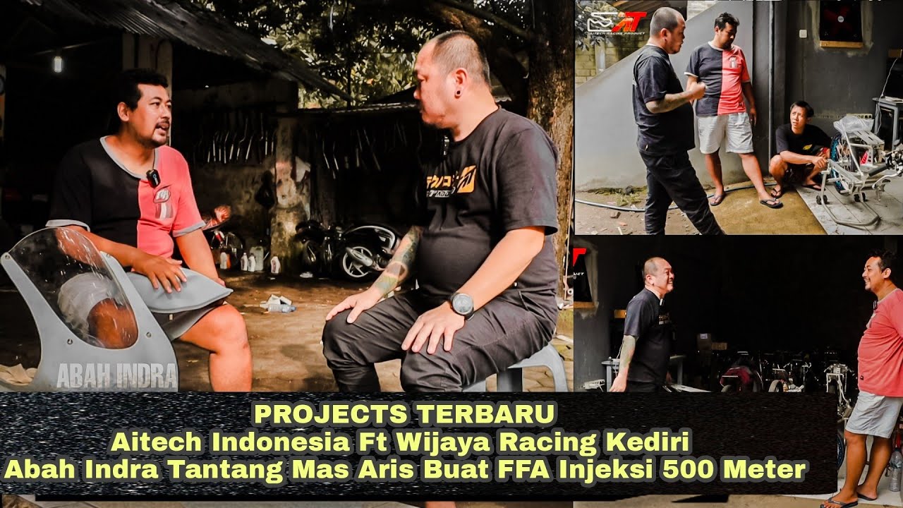 Aitech Indonesia ft Wijaya Racing Kediri Abah Indra Tantang Mas Aris Buat FFA Injeksi 500 Meter