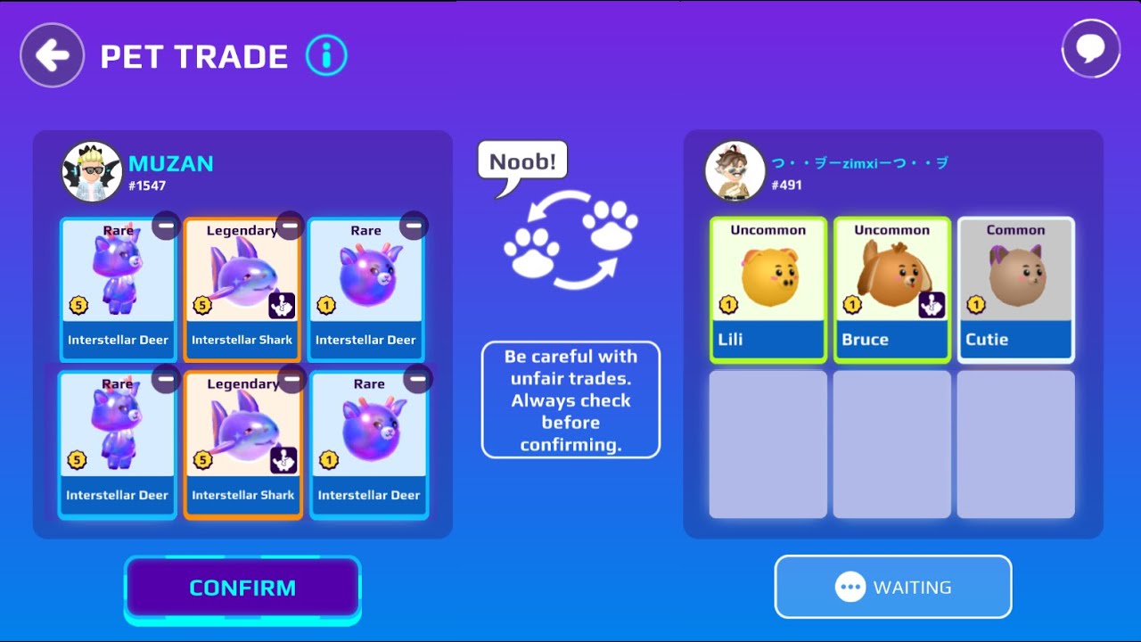 pkxd pet trading + i got new purple pets #pkxd #pkxduniverse