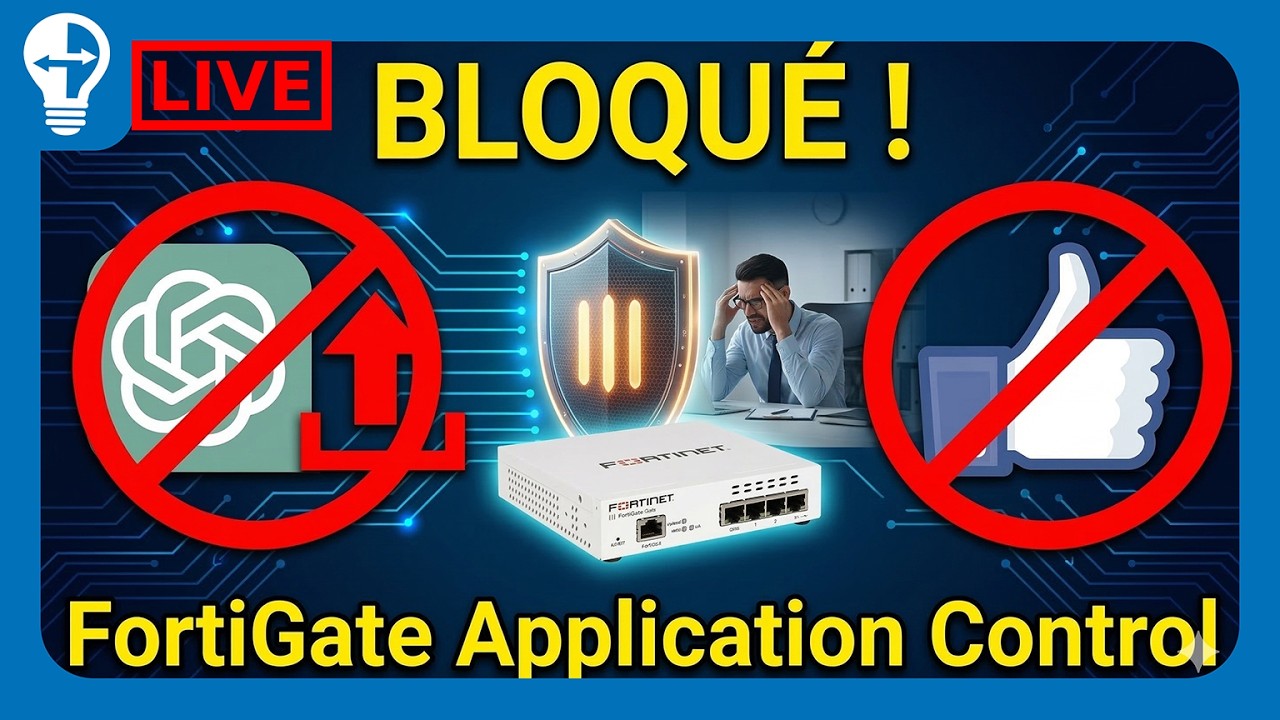FortiGate Application Control : Bloquer ChatGPT Upload & Facebook Like en Entreprise | Live | Q&A