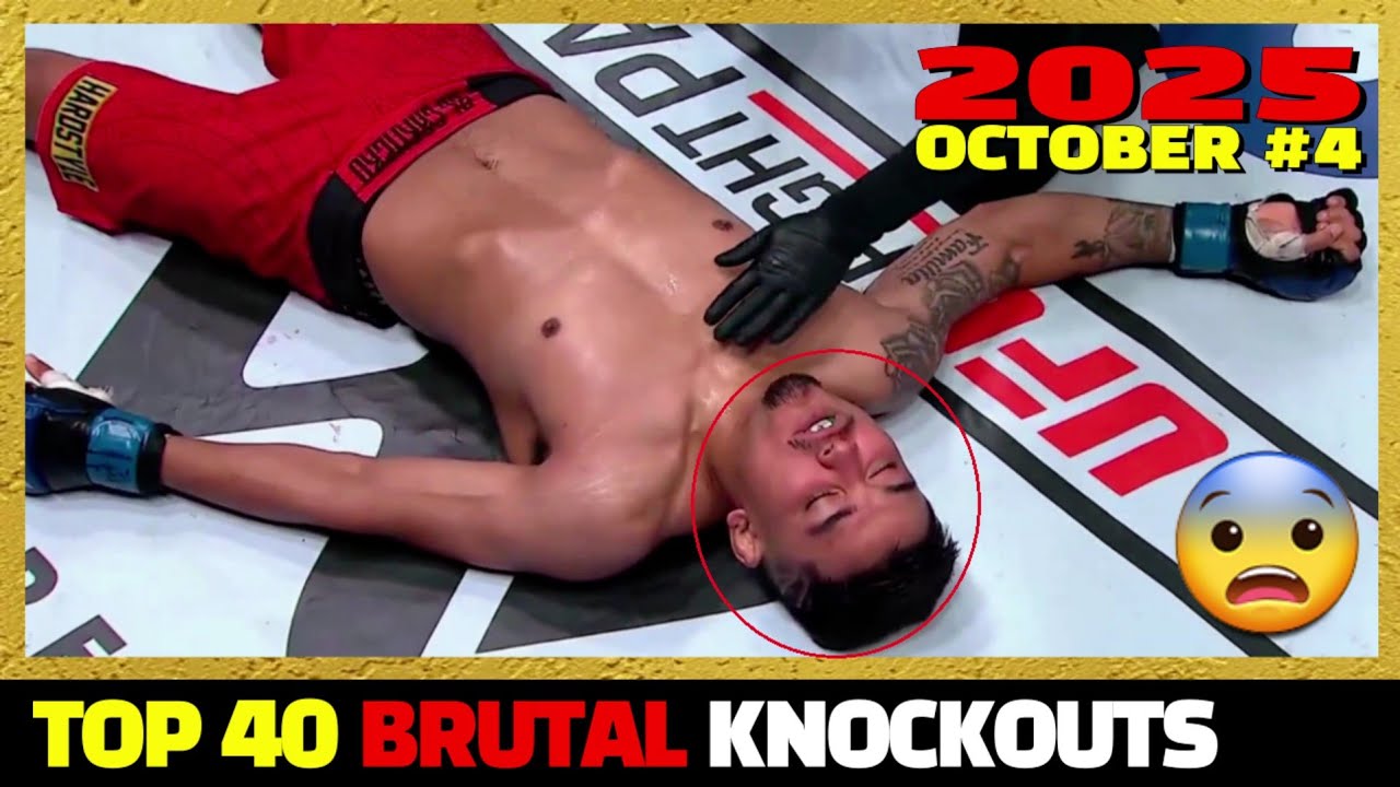 40 брутальных нокаутов | Октябрь 2025 г., №4 (Тайский бокс&bull;ММА&bull;Кикбоксинг) (HD)