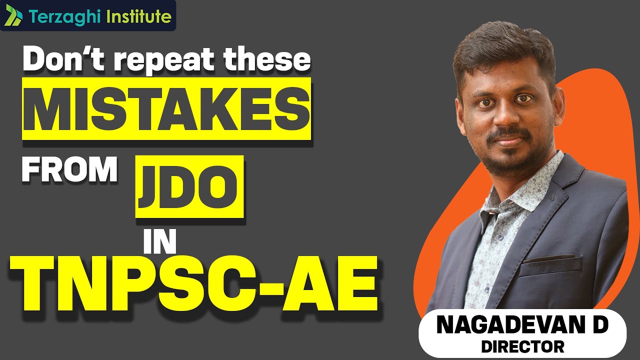 Mistakes You did in JDO -  Don't Repeat in TNPSC-AE