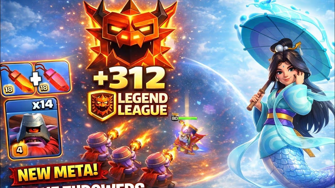 312+ in legend league with this strategy ♨️