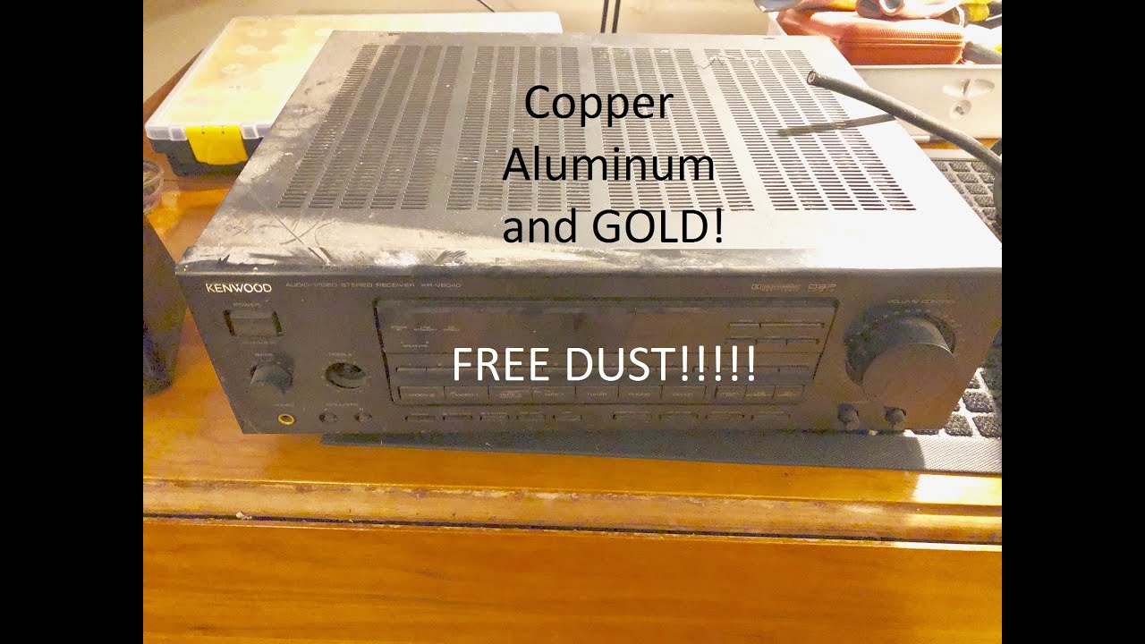 Scrapping a Stereo Receiver for Copper, Aluminum, and FREE GOLD!! -Moose Scrapper #277