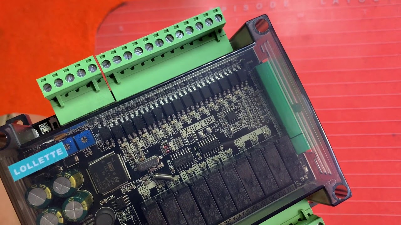 LE3U 24MR FX3U 6AD 2DA high speed PLC industrial control board with 485 communication and RTC