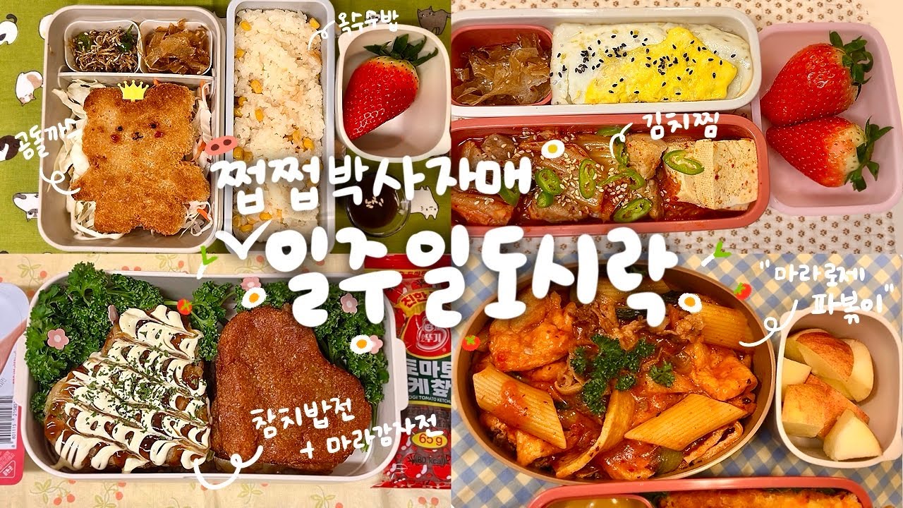 세상에서 먹는게 가장 중요한 자매의 일주일 도시락 모음🍱 #62