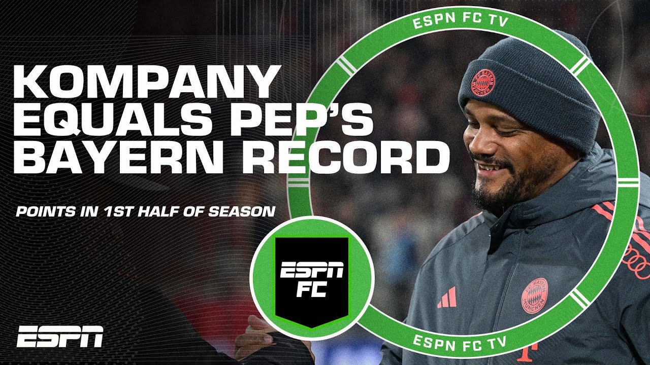 ‘UNBELIEVABLE!’ Kompany equals Guardiola’s Bayern record with win vs. Köln | ESPN FC