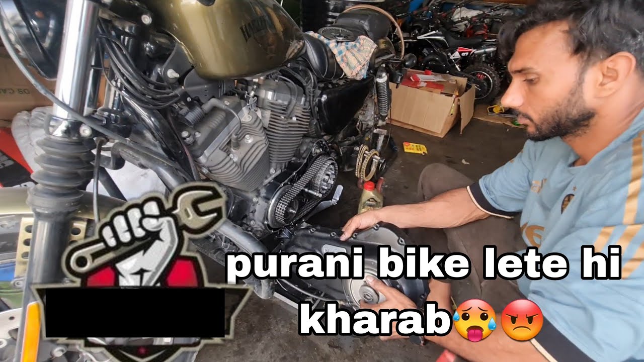 Harley davidson iron 883 clutch plate change Aag Laga Dunga is bike mein..? owner 😔