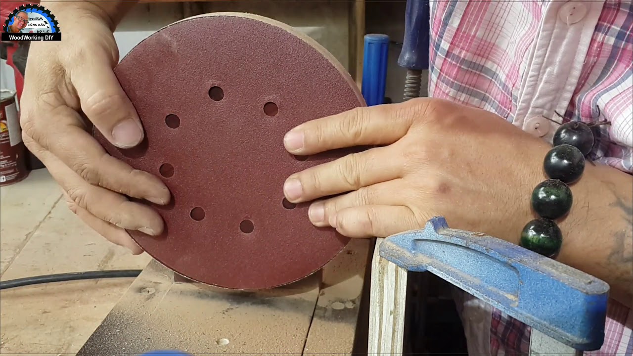 Use a drill to make a grinding machine