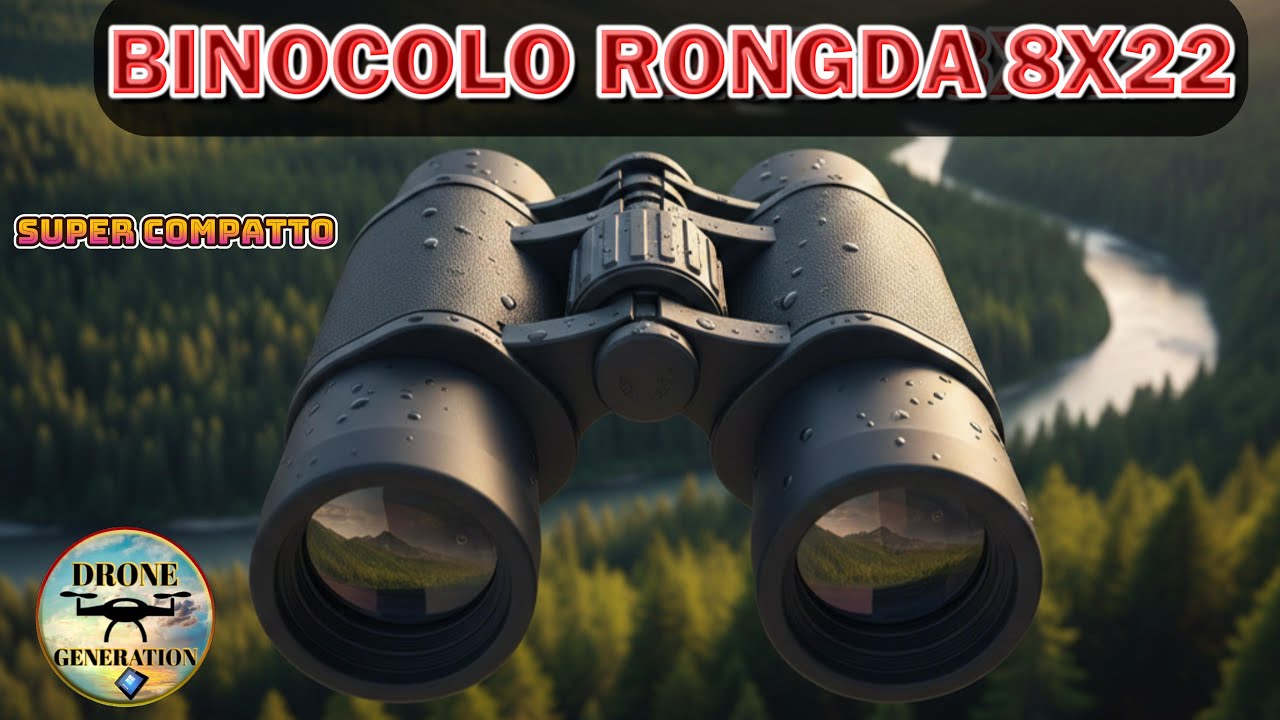 🔭Ingrandimento E Design Ergonomico robusto Leggero Binocolo 🌟Rongda 8x22 @DroneGenerationEquipment