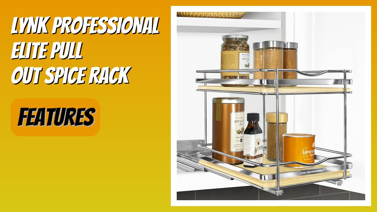 REVIEW (2026): LYNK PROFESSIONAL Elite Pull Out Spice Rack. Features