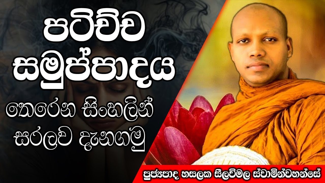 පටිච්ච සමුප්පාදය තෙරෙන සිංහලින් සරලව දැනගමු | Hasalaka Seelawimala Thero | #darmadeshana