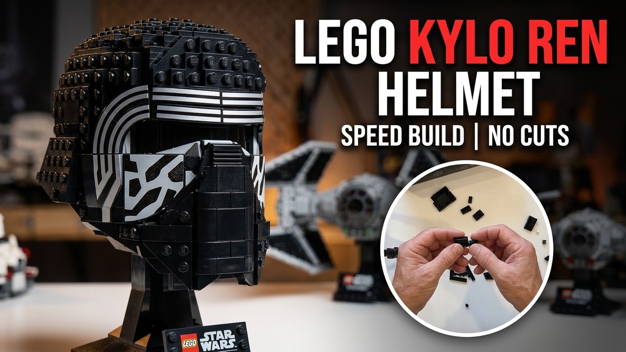 KYLO REN HELMET LEGO Speed Build | No Cuts