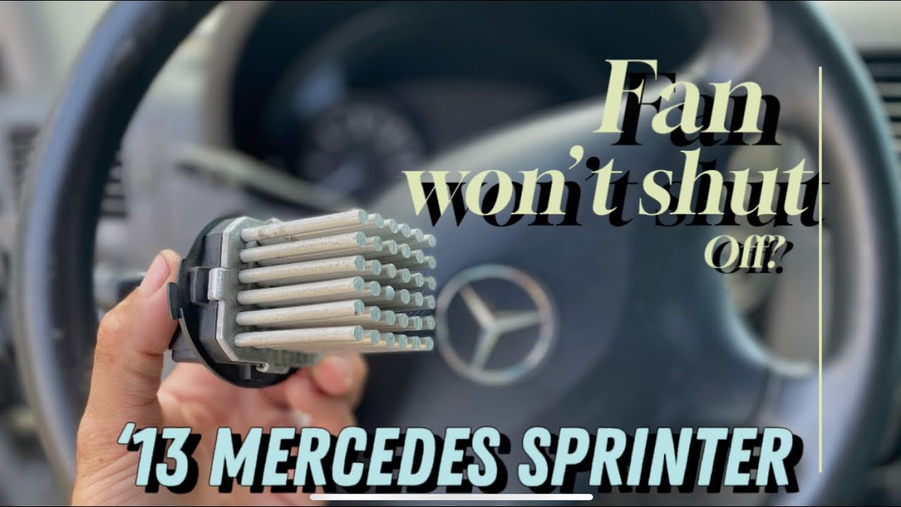 Замена резистора электродвигателя вентилятора отопителя Mercedes Sprinter