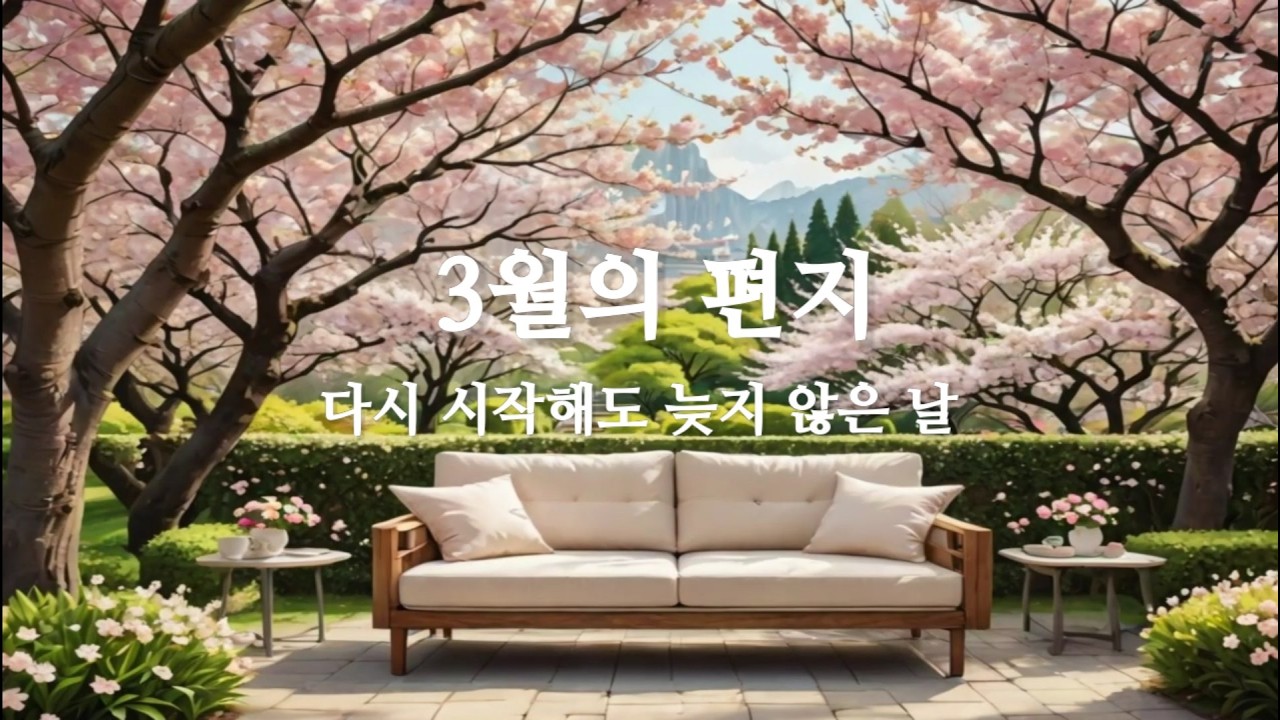 3월의 편지 🌸 당신의 봄이 시작되는 조용한 순간 | 벚꽃 감성 힐링 영상