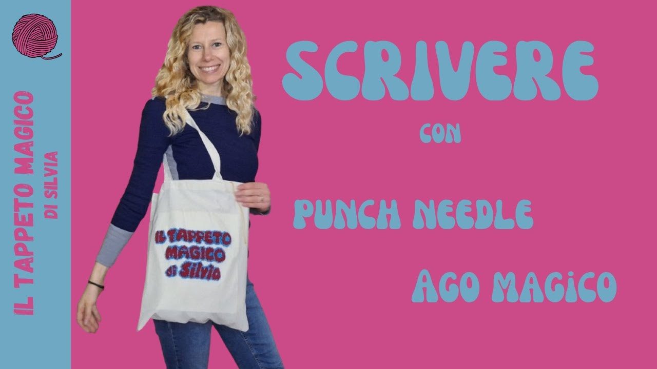 Scritte ricamate a mano con Ago Magico/Punch Needle? Scopri questo TUTORIAL super dettagliato!