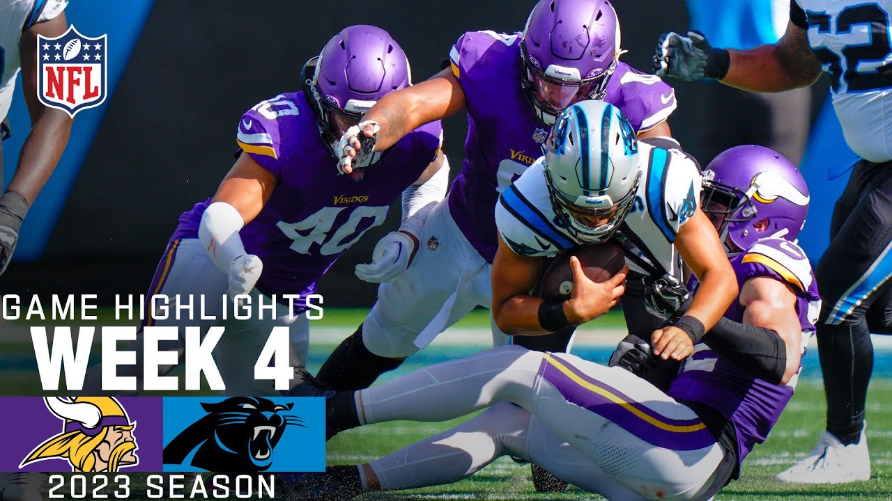 Minnesota Vikings vs. Carolina Panthers Game Highlights | NFL 2023 Week 4