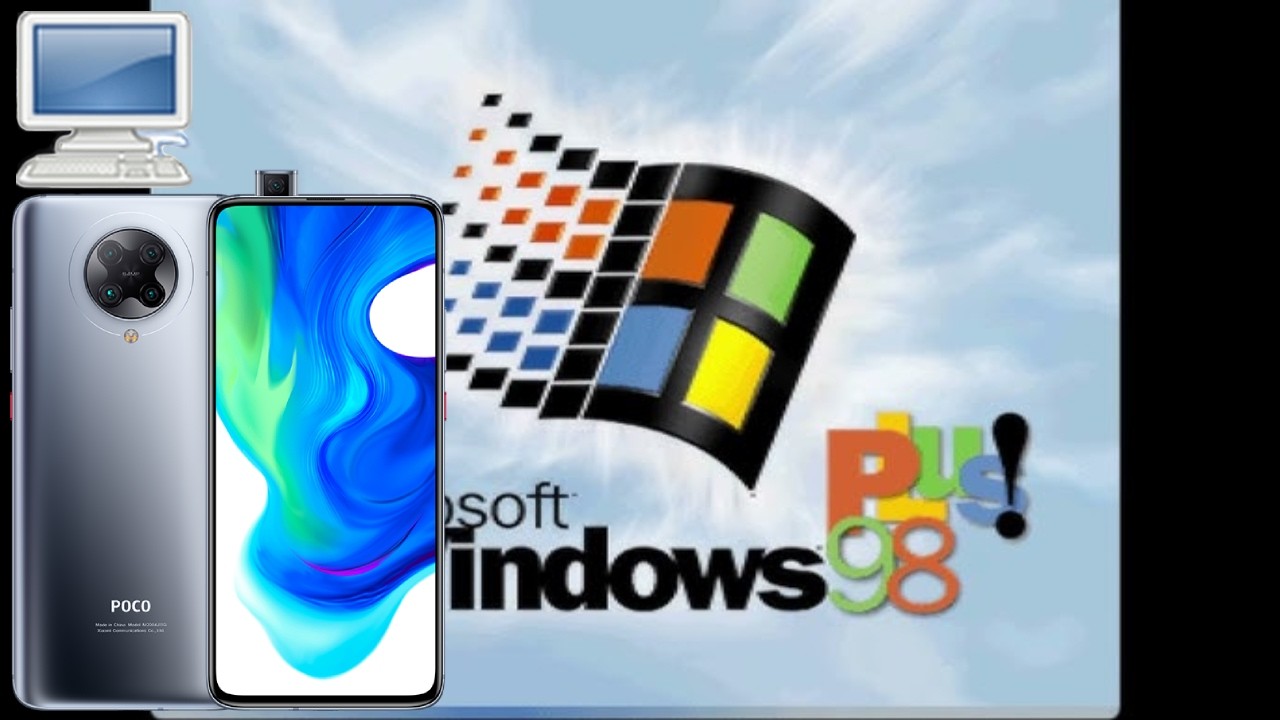 Running Windows 98 Plus! on Android using Limbo PC Emulator x86