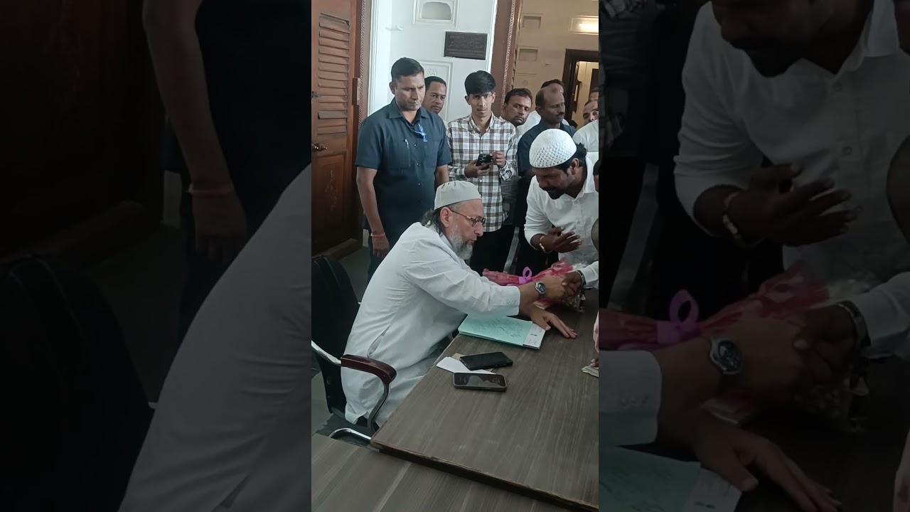 Live darussalam Asaduddin Owaisi Sahab 🦁 #public #love #love #asaduddinowaisi #hyderabad #news #mh20